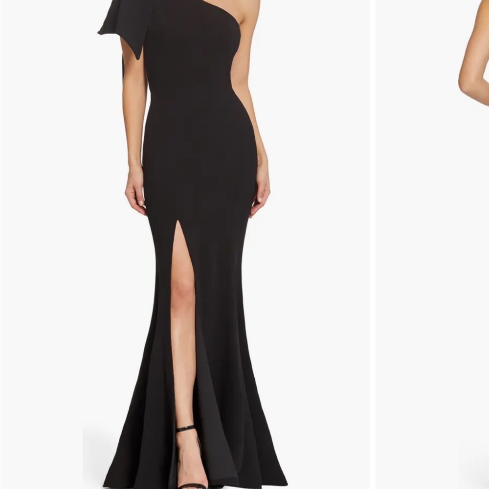 NWT Dress The Population XXL black one-shoulder gown